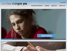 Tablet Screenshot of abortionchangesyou.com